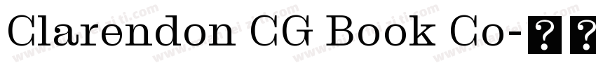 Clarendon CG Book Co字体转换